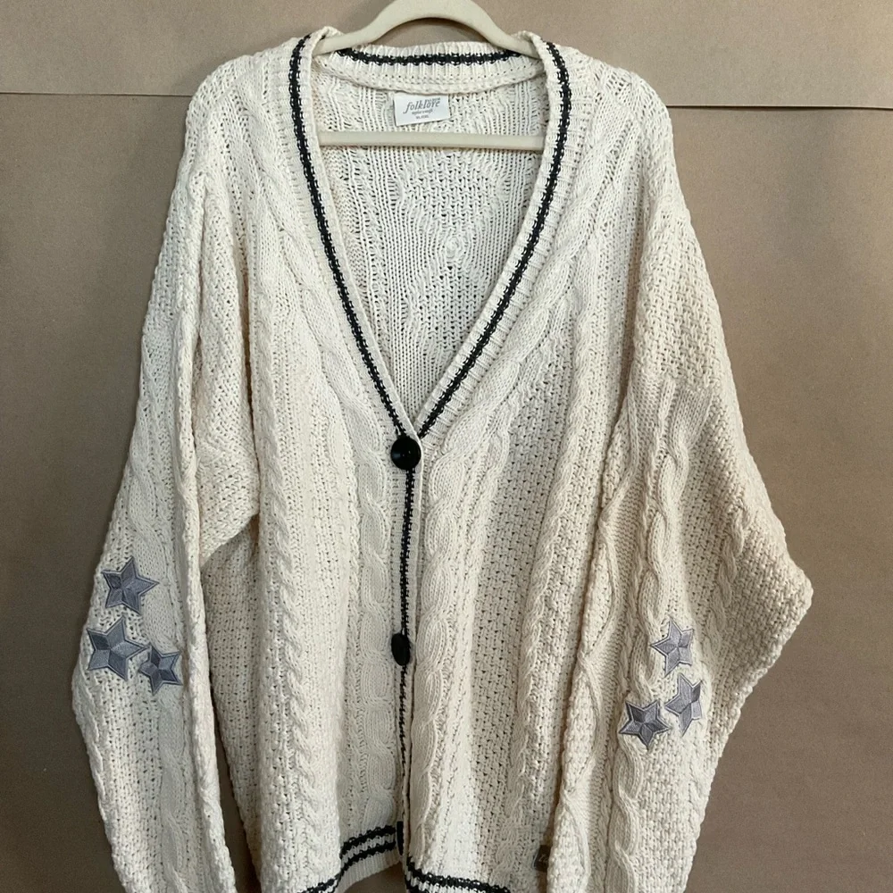Taylor Swift Folklore cable knit cardigan. Size XL - Picture 1 of 7